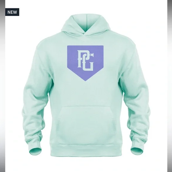 NWT Perfect Game “dish” hoodie small color seafoam - Picture 1 of 4